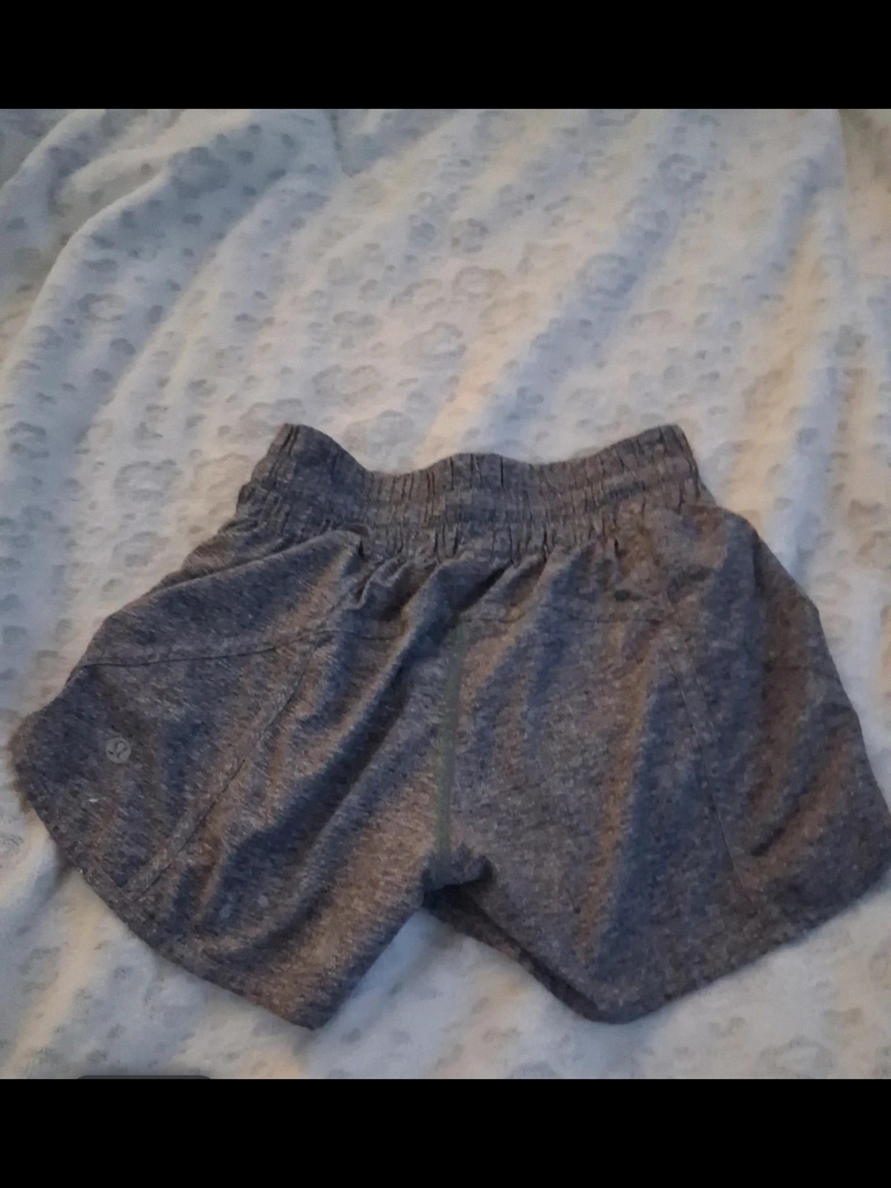 lululemon athletica Girls' Heather Charcoal Gray Athletic Shorts